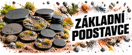 Základní podstavce pro miniatury, wargaming a modelářské projekty